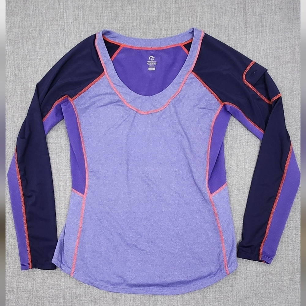 Merrell Select Wick Athletic Wong Sleeve Shirt/ Top. Large.